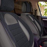 Huse scaune auto compatibile AUDI A3 (8L) 1996-2003 - Racing - Culoare: negru + gri