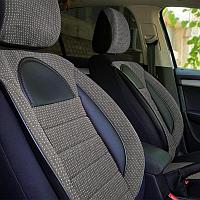 Huse scaune auto compatibile AUDI A3 (8L) 1996-2003 - Racing - Culoare: negru + gri