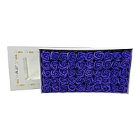Set de 50 Trandafiri din Sapun Parfumat, mov , Eleganta si Profitabilitate