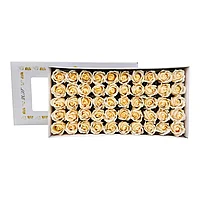 Set de 50 Trandafiri din Sapun Parfumat, crem , Eleganta si Profitabilitate