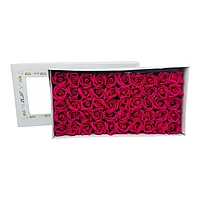 Set de 50 Trandafiri din Sapun Parfumat, bordo , Eleganta si Profitabilitate