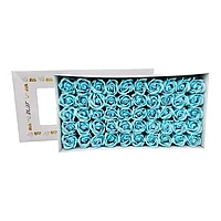 Set de 50 Trandafiri din Sapun Parfumat, baby blue , Eleganta si Profitabilitate