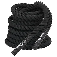 Frânghie de lucru, negru, 15 m, 11 kg, poliester