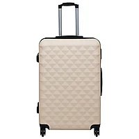 Set de valize cu carcasă rigidă, 3 piese, auriu, ABS