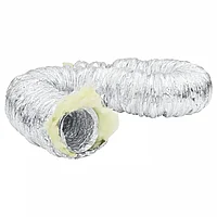 Conductă de ventilație izolată, 6 m, Ø15 cm, aluminiu