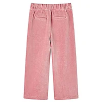 Pantaloni de copii din velur, roz, 92