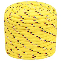 Frânghie de barcă, galben, 18 mm, 100 m, polipropilenă