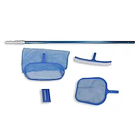 Set de curățare a piscinei 1 perie 2 skimmere 1 tub telescopic