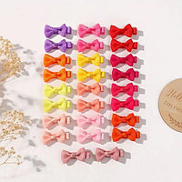 Set de 2 clame de par cu fundita pentru fetite (Culoare: Roz ciclamen)