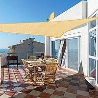 Copertina Cool Area Premium 5x5x7 m, triunghiulara, nisip