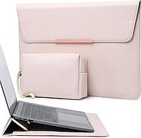 Husa si suport laptop MacBook, Surface pana la 14", portabil, geanta accesorii