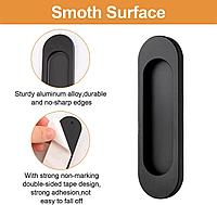 Maner usa glisanta 10cm, oval, negru