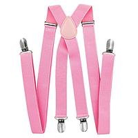 Bretele Axy pentru barbati cu spate in forma de X, latime 2.5 cm, lungime 50-120 cm, roz - OUTLET