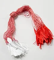 Snur de martisor traditional, alb-rosu, perfect pentru a celebra venirea primaverii! Set 25