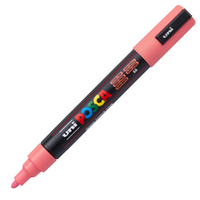 Carioca Marker UNI Posca PC-5M, varf rotund, 1.8-2.5mm pentru orice tip de suprafata CORAL PINK ROZ CORAL 66