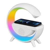 Boxa Multifunctionala 3in1 Lampa LED RGB, DifuzorBluetooth, Incarcator Telefon Wireless