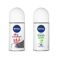 Nivea Mix Box deodorant roll-on 50ml 5x Dry Confort + 5x Fresh Pure