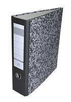 Biblioraft carton laminat A4 Herlitz marmor economic, lățime 8 cm