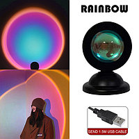 Lampa 16 culori RGB Sunset Light Rainbow cu telecomanda App remote 5W