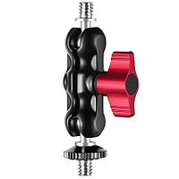 Articulating Magic Arm Mount Adapter Aluminum Alloy Adapter Double Ballhead With Shoe Mount and 1/4 Inch Screw