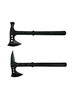 Set doua Topoare Survivor, otel inoxidabil,, negru, 39 cm, teaca inclusa