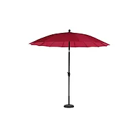 Umbrela soare pentru terasa rotunda structura metal rosu D 270 cm