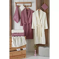 Set Baie Luisa 10 Piese, Halate si Prosoape pentru El si Ea - HEP135