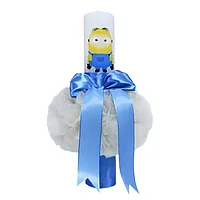 Lumanare Botez cu Minion Bleu-Crem - LB45