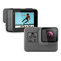 Set 2 buc Folie de protectie Ecran (LCD) si Lentila (LENS) pentru GoPro Hero 5 Hero 6 Hero 7