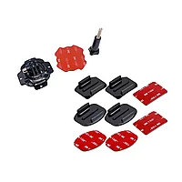 Sistemul de Prindere cu adeziv banda 3M, 4 seturi (2 curbate+2 drepte) + 1 prindere 360 de grade cu surub,