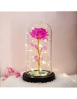 Cupola cu trandafir roz si luminite pentru Valentines Day
