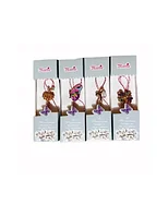 Set 4 martisoare tip brosa cu diferite modele colorate pentru 1 si 8 martie
