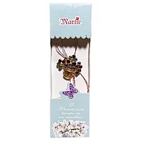 Martisor tip brosa cu model ghivecel auriu cu flori colorate pentru 1 si 8 martie