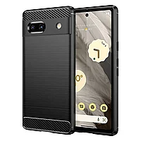 Husa de protectie Techsuit Carbon Siliconecompatibila cu Google Pixel 7a, acoperire spate, negru