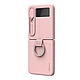 Carcasa Nillkin Cam Shield Silky Silicone compatibila cu Samsung Galaxy Z Flip 4 5G Peach - foto 5 - id-p104033568