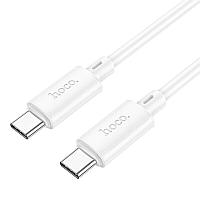 Cablu incarcare si Transfer date HOCO X88, USB TypeC - TypeC, 60W PD, 1m, Alb
