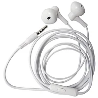 Casti stereo XO-EP39 cu fir si microfon, conector jack 3.5 mm, alb