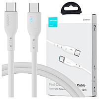 Cablu de date telefon, Joyroom, Universal, USB-C, 100 W, 1.2 m, Alb