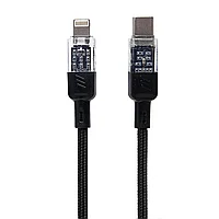 Cablu Date si Incarcare cu invelis Textil, Hoco U129, USB-C la Lightning, 27W, Fast Charging, Lungime Cablu