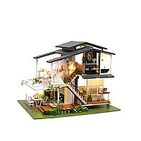 Mini casa de papusi cu kit mobilier Apartments, multicolor