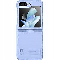 Husa telefon pentru Samsung Galaxy Z Flip5, Nillkin, piele ecologica, albastru