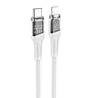 Cablu de Date si Incarcare Fast Charging, Tip C la Tip C, 60W, Alb, 1.2m, Hoco U111