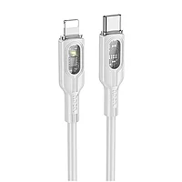 Cablu Date Si Incarcare USB-C - LIGHTNING HOCO U120, 27W, 1m, Gri