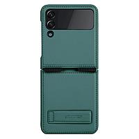 Husa Nillkin Qin Leather compatibila cu Samsung Galaxy Z Flip 4 5G Green