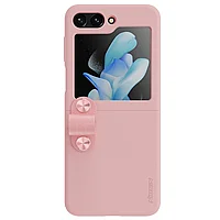 Husa telefon, Nillkin Flex Flip, pentru Samsung Galaxy Z Flip5 5G, Piersica, silicon