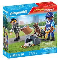 OPERATIUNEA DE CAUTARE A POLITISTULUI - PLAYMOBIL ACTION HEROES (PM71731)