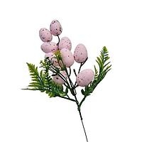 Ramura decorativa de Paste cu oua roz deschis 30 cm