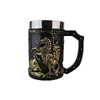 Halba Medievala de Bere,500 ml, pictata manual, calaret
