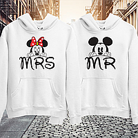 Set hanorace personalizate cu Mickey -MRMRS ALB