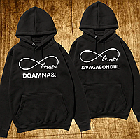 Set hanorace personalizate Forever - Doamna si Vagabondul NEGRU